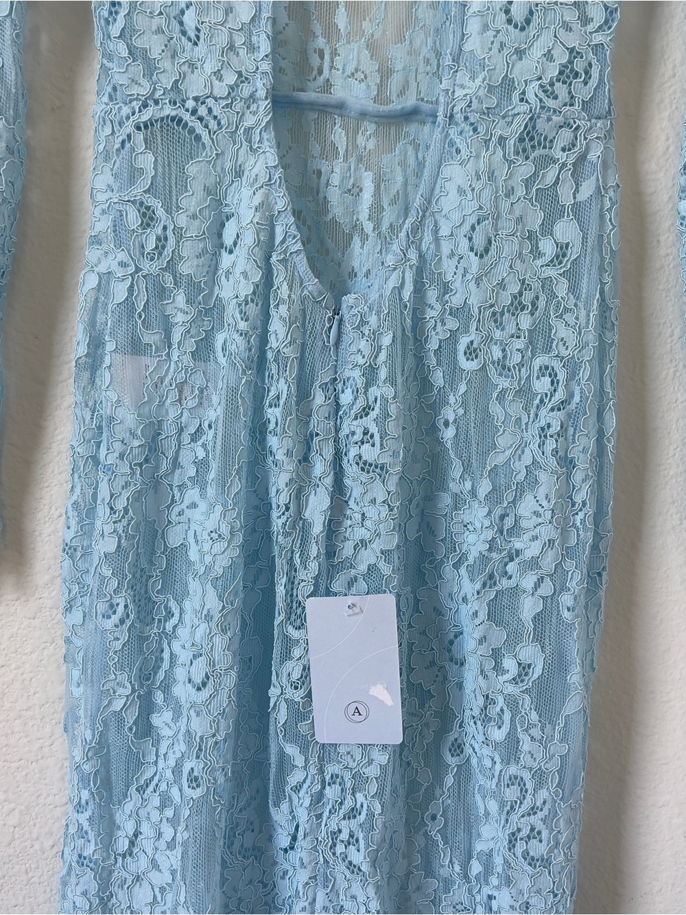 Bronx and Banco Bronx & Banco Electra Lace Gown Maxi Dress Blue - Picture 10 of 14